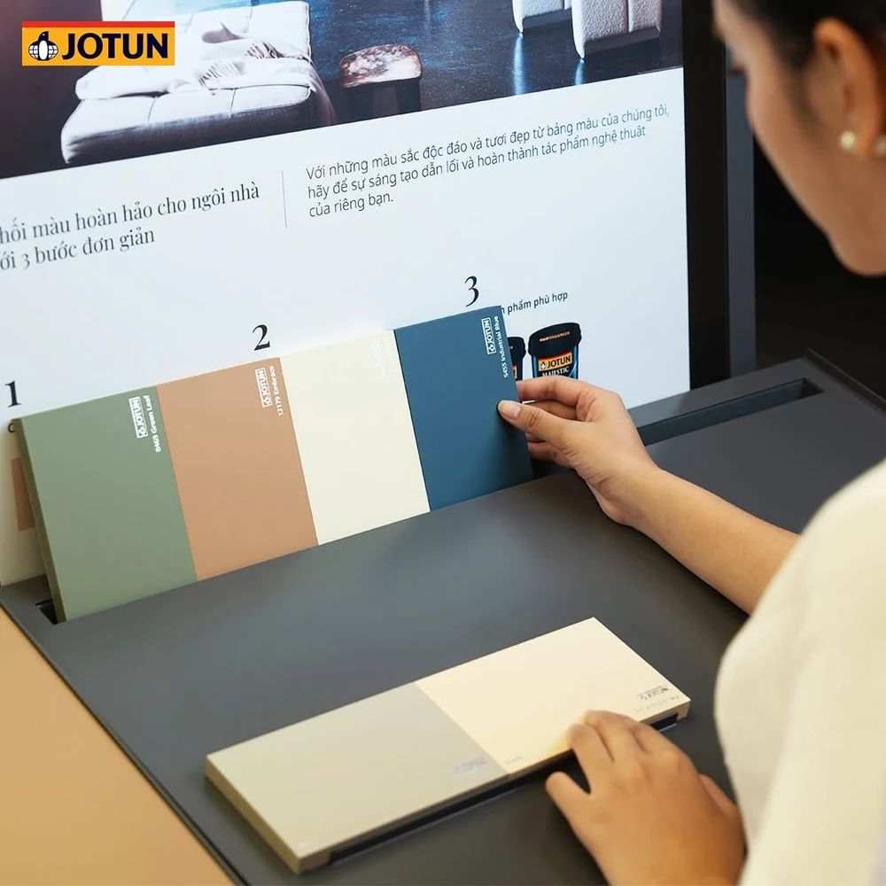 Tư liệu Jotun Studio do cửa hàng cung cấp – So sánh mã màu